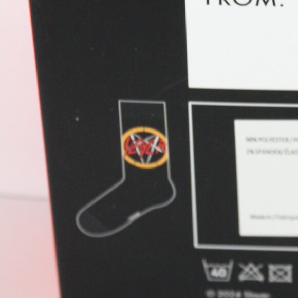 🍁5/$25🎃 1 Pair Boxed Slayer Socks Size 7-12 Shoe - Picture 3 of 3